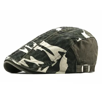 CAMOUFLAGE KOREAN STYLE DUCKBILL CAP 0842ArGr