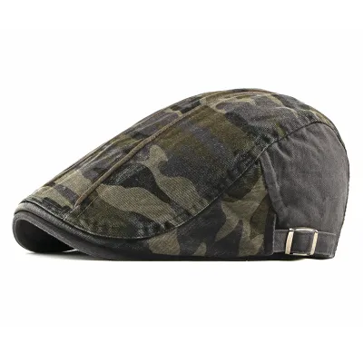 CAMOUFLAGE KOREAN STYLE DUCKBILL CAP 0842Gy