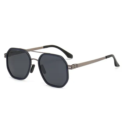 HIGH-END AVIATOR STYLE POLARIZED TRENDY GLASSES ZTT002DBL