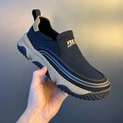 BREATHABLE SOFT LEATHER MESH CASUAL SHOE 5828B