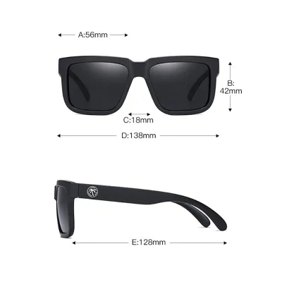 AMAZON CROSS-BORDER POLARIZED SQUARE MEN AND WOMEN SUNGLASS GB-HW02