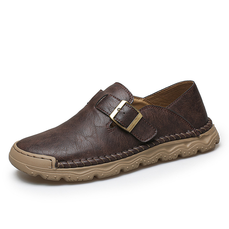 HIGH-END OUTDOOR CASUAL LEATHER SHOES 2682DBR