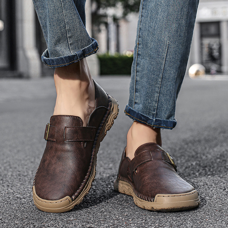 HIGH-END OUTDOOR CASUAL LEATHER SHOES 2682DBR