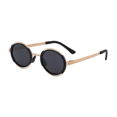 EUROPEAN FASHION ROUND FRAME POLARIZED SUNGLASS 8326G