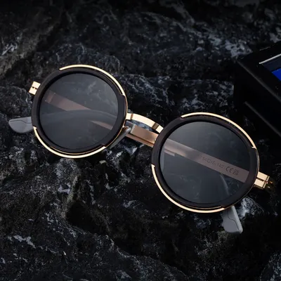 EUROPEAN FASHION ROUND FRAME POLARIZED SUNGLASS 8326G