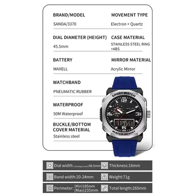SANDA QUARTZ S3370SBl
