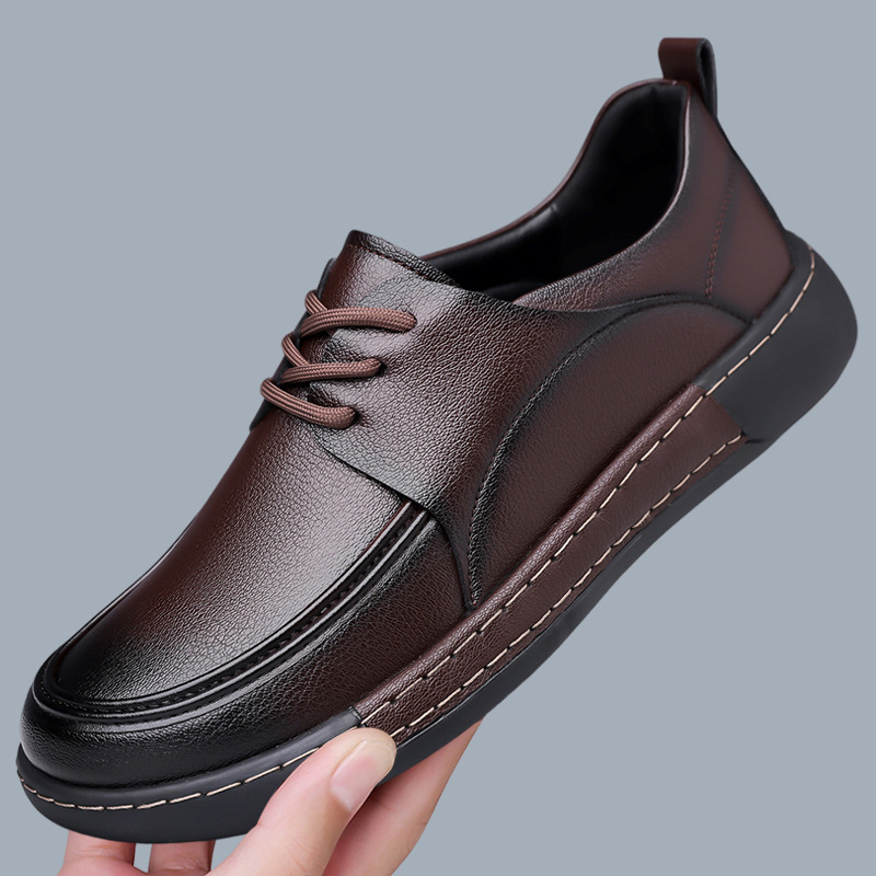 RETRO BREATHABLE GENUINE LEATHER SHOES 2559Br