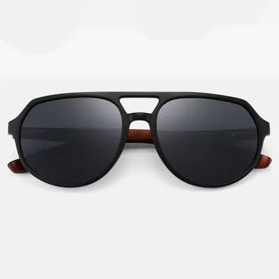 BAMBOO AND WOOD STUDS POLARIZED SUNGLASSES GB-8049