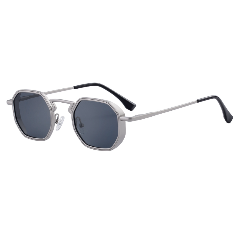 HIGH-END METAL SLINGSHOT TEMPLE SUNGLASSES 8283S