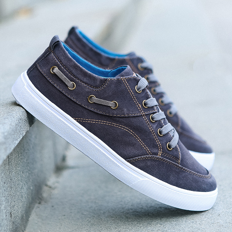 KOREAN STYLE WASHED DENIM CASUAL SHOES GB-0A19