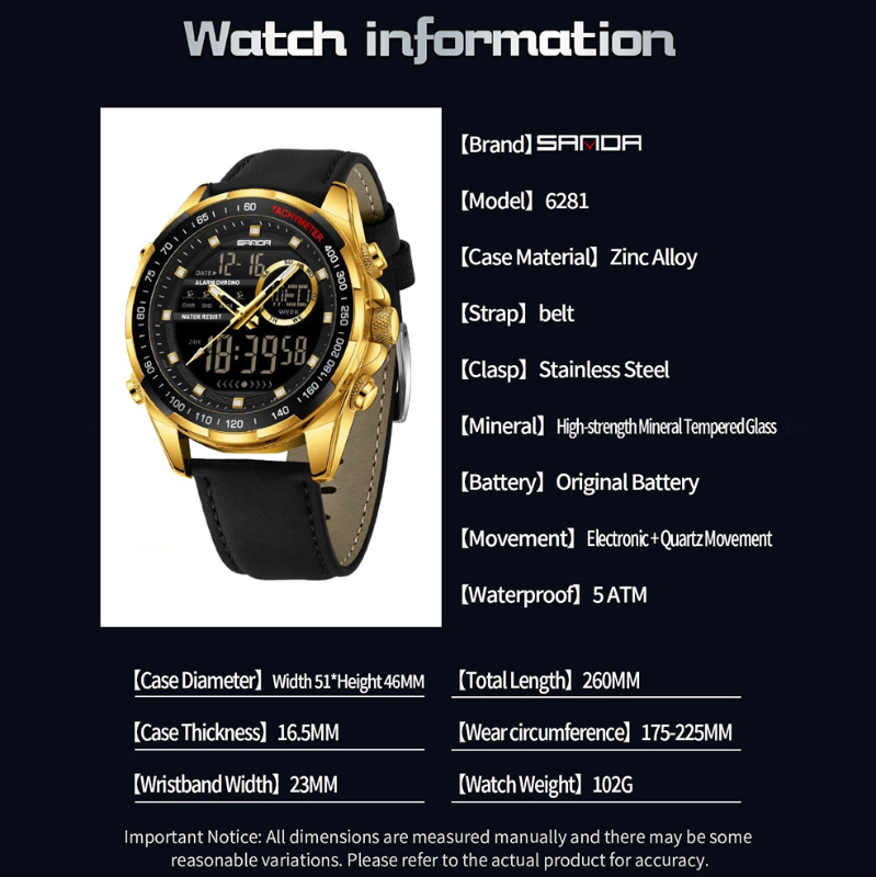 SANDA QUARTZ S6318BG