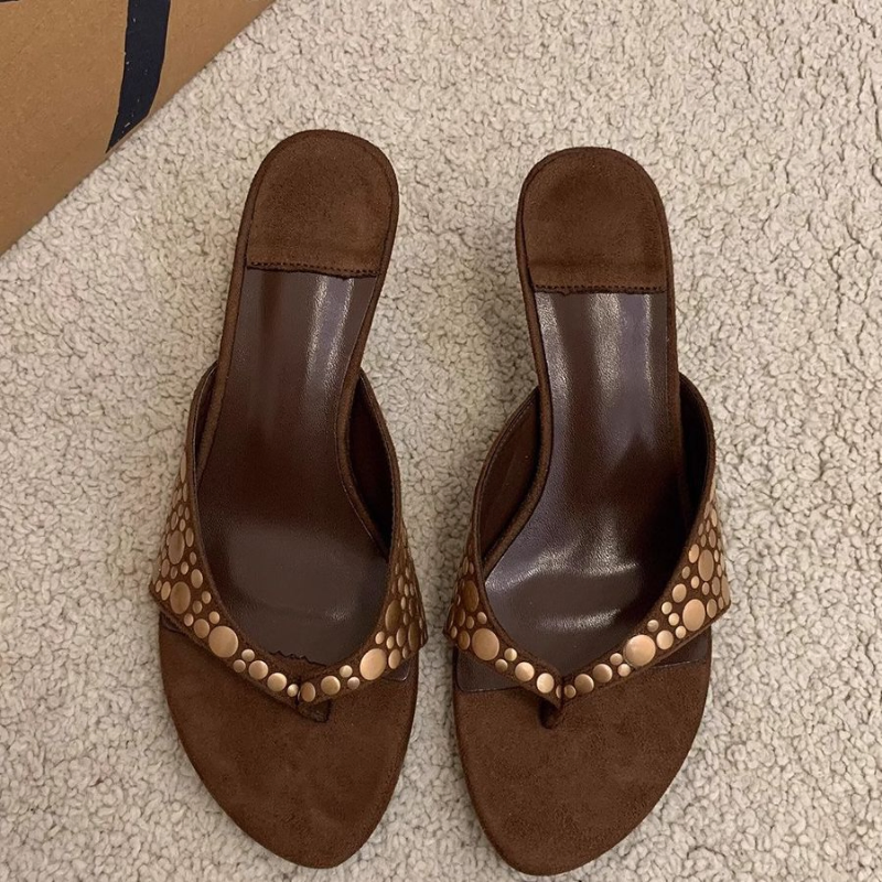 MOCHA KITTEN HEELS US1000-7Br