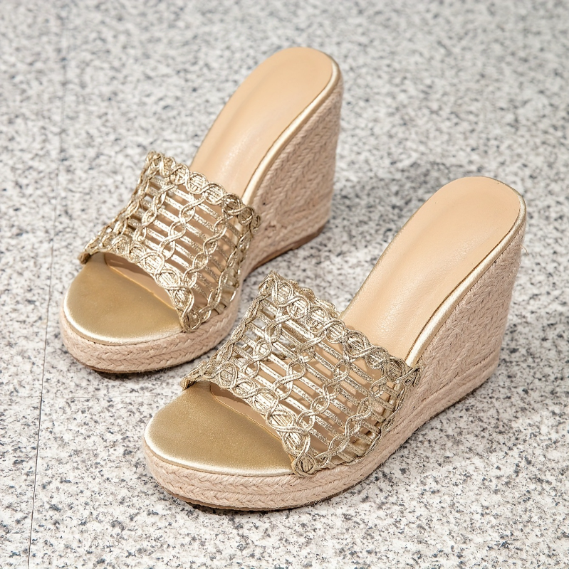 LUXE LATTICE WEDGE US1018-115Champagne