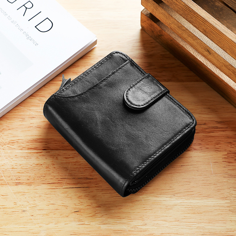 MULTI-FUNCTIONAL GENUINE LEATHER SHORT WALLET GB-Z3002