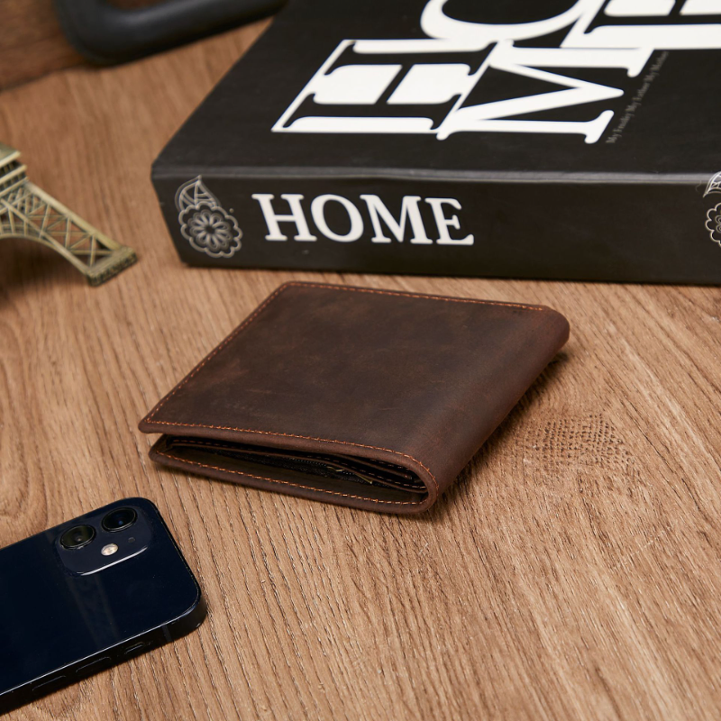 MULTI-FUNCTIONAL GENUINE LEATHER SHORT WALLET GB-9029