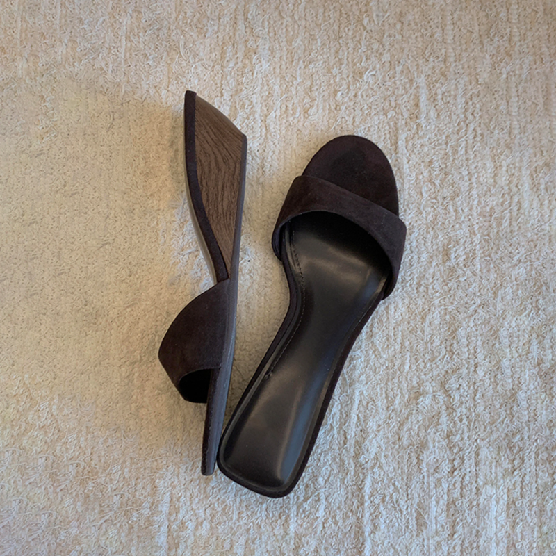 WOOD GRAIN WEDGE HEEL US1018-107DBr