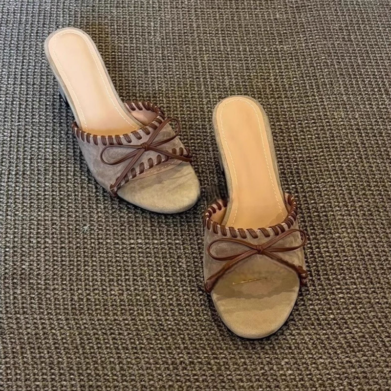 RETRO CHUNKY HEEL WOMEN SANDALS 0136Kh