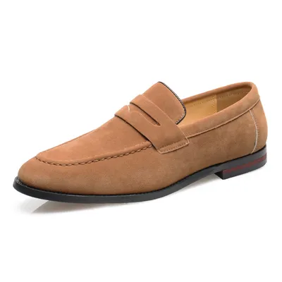 VERSATILE BRITISH STYLE SOLID COLOR LOAFERS GB-2602