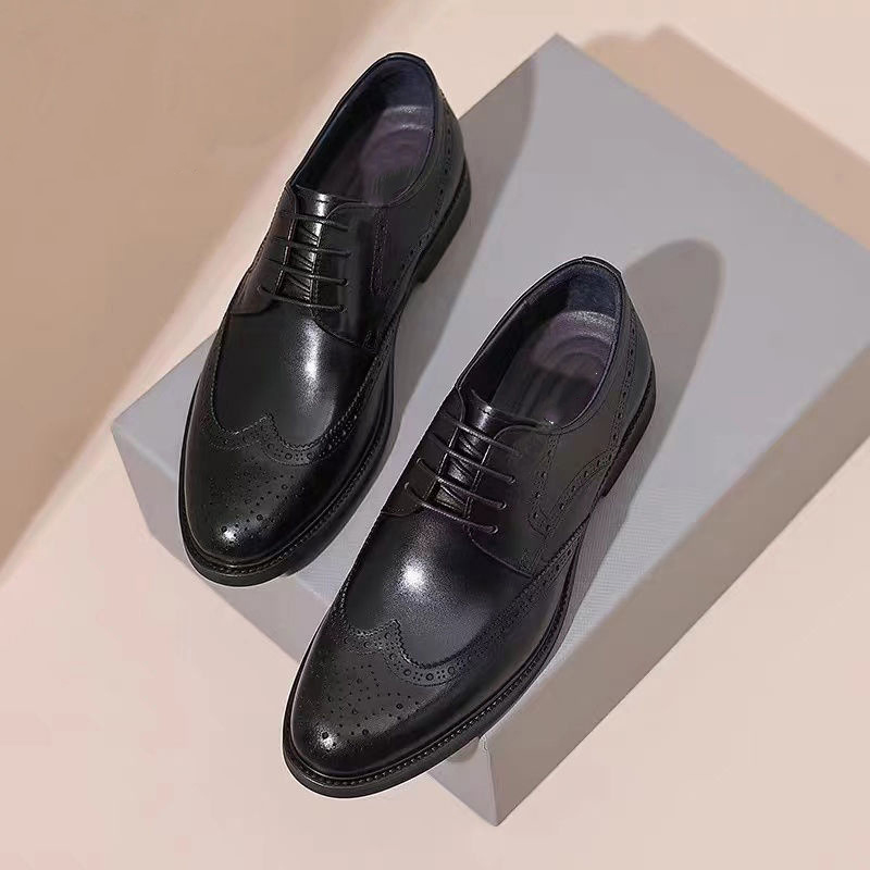 BRITISH STYLE CARVED POINTED SHOE GB-5668