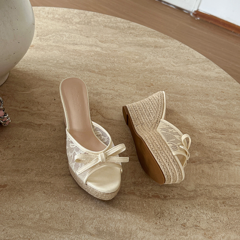 CHÉRIE BOW WEDGE US1018-237W