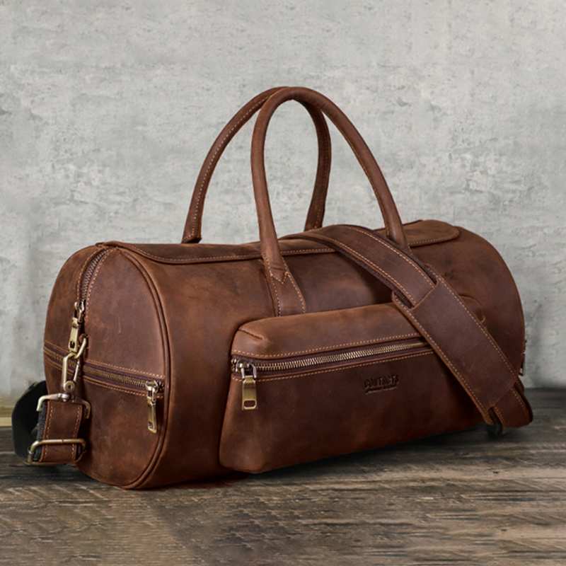 GENUINE LEATHER TRAVEL BAG B314CF