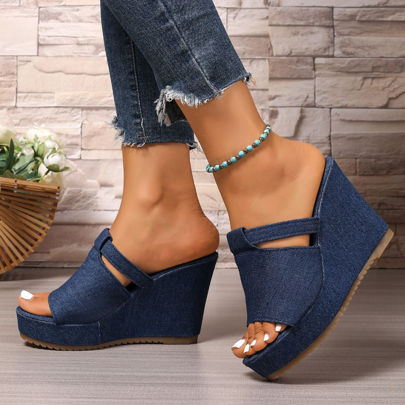 DENIM CRUSH WEDGES US1000-233Bl