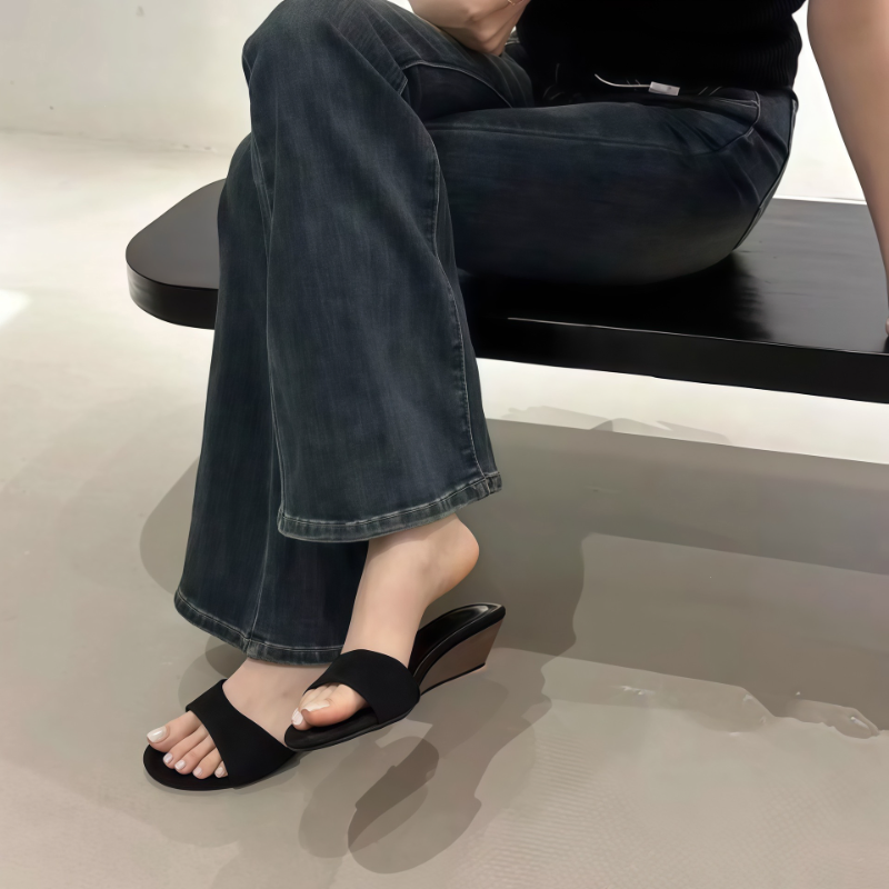 WOOD GRAIN WEDGE HEEL US1018-107B