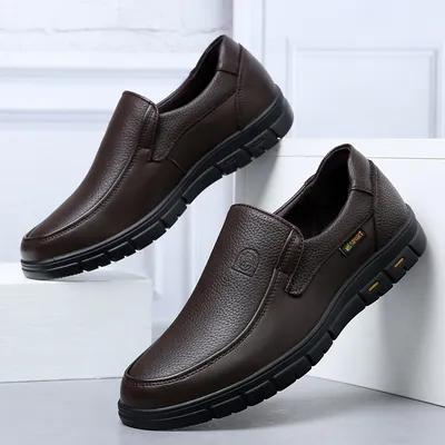  BREATHABLE BRITISH SOFT SOLE COMFORTABLE LEATHER SHOES 0160br