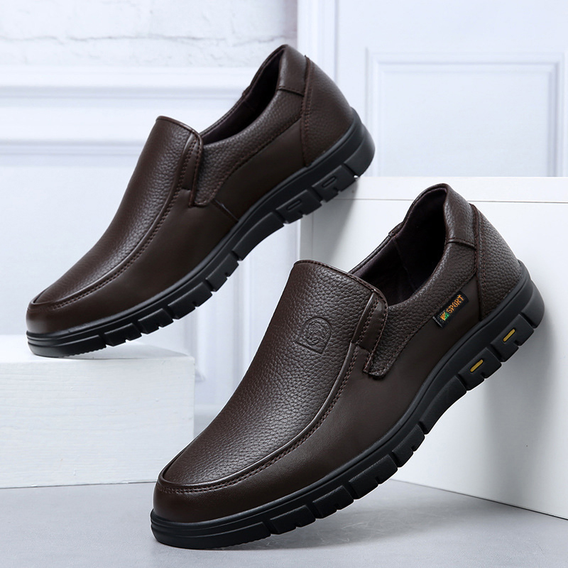 BREATHABLE BRITISH SOFT SOLE COMFORTABLE LEATHER SHOES GB-0160