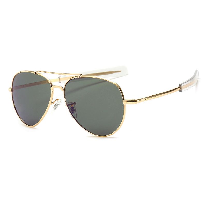 ANTI-ULTRAVIOLET GLASS LENSE DOUBLE-BEAM SUNGLASS Y026G