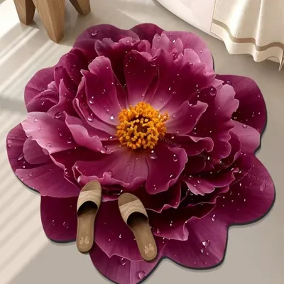 3D Pattern Non-Slip Absorbent Bathroom & Floor Mat