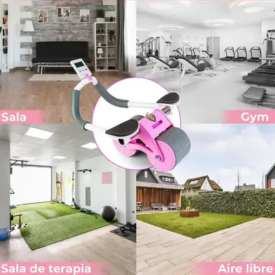 Automatic Rebound Abdominal Exercise Roller With Elbow Support