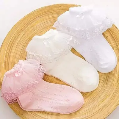 Adorable Baby Girl Lace Socks ( 1 Pair )