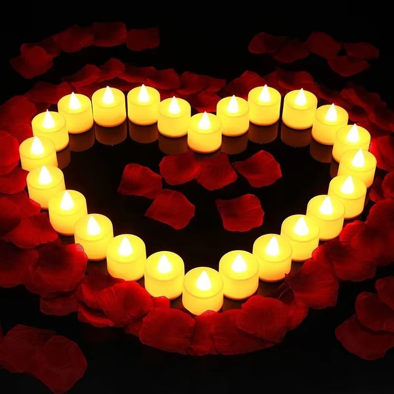 Mini LED Candle Light with Battery Tealights (2 Pc)