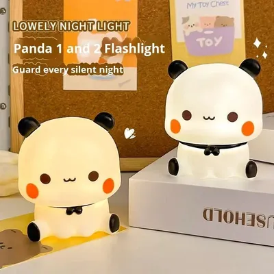 Cute Silicone Panda Touch LED Night Lamp (1 Pc)