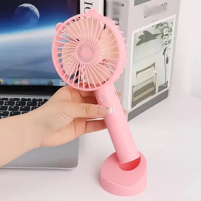 Rechargeable Cat Ears Portable Handheld Fan (1 Pc)
