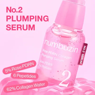 Numbuzin No.2 Rose PDRN Collagen Plumping Serum 30ml	