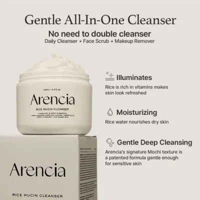 Arencia Rice Mucin Cleanser 120g	