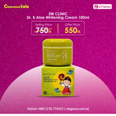 3W Clinic Dr. K Aloe Whitening Cream (100ml)
