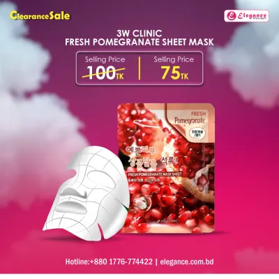 3W CLINIC FRESH POMEGRANATE SHEET MASK