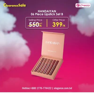 Handaiyan Matte Lipstick Set 6 Colors Set- B