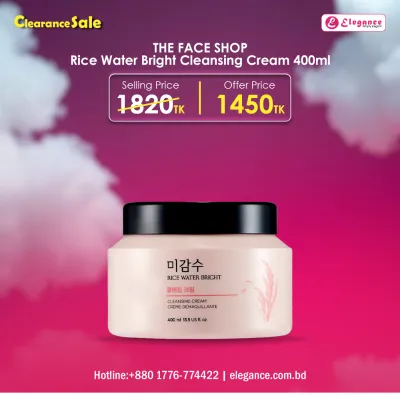 THE FACE SHOP Rice Water Bright Cleansing Cream 400ml	