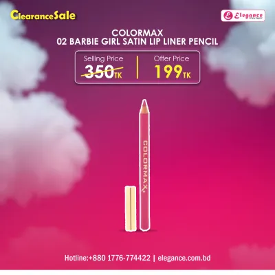 Colormax Satin Glide Lip Liner Pencil Barbie Girl 02 - 1.14g