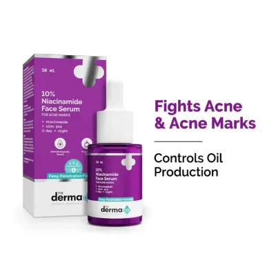 The Derma Co 10% Niacinamide Face Serum for Acne Marks 30ml	