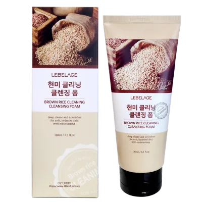 LEBELAGE - Brown Rice Cleaning Cleansing Foam 180ml	