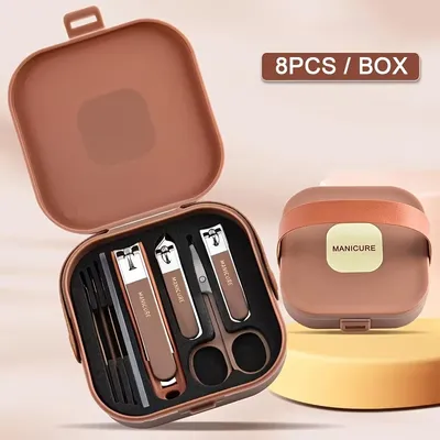 8 In 1 Anti-Splash Nail Clipper Set