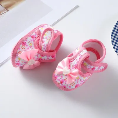 Floral Bowknot Casual Baby Shoes (1 Pair) 