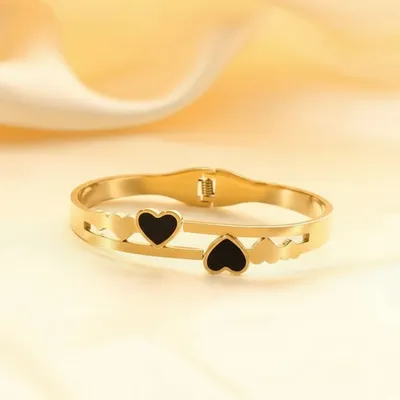 Gold Plated Heart Shaped Bracelet 