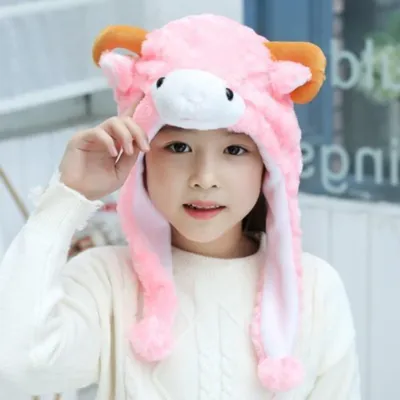 Cartoon Plush Animal Ears Hat 