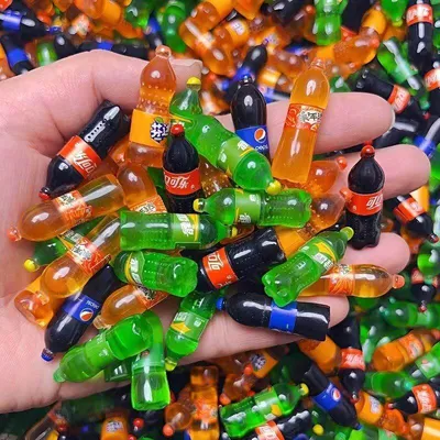 10 Pcs Miniature Simulated Beverage Bottles 